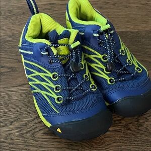 Keen Kids Blue and Neon Green Sneakers